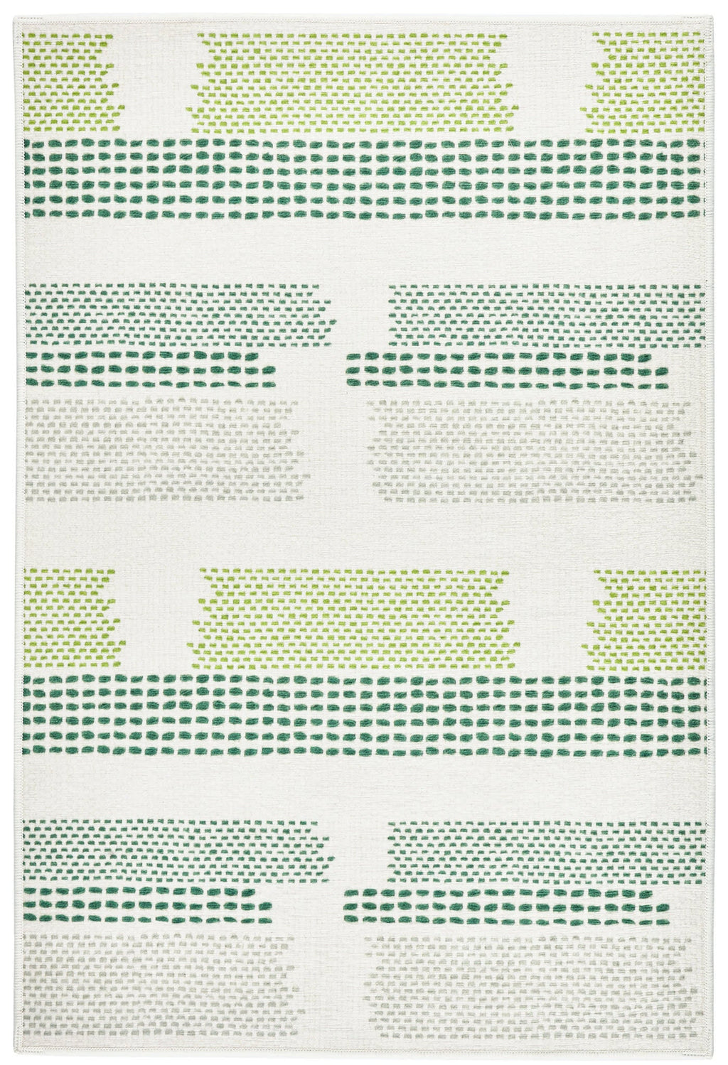 Tread Lightly Machine Washable Rug | Green