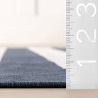 Banks Stripe Handwoven Indoor/Outdoor Rug | Navy