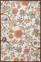 Amaia Floral Washable Rug | Multicolor