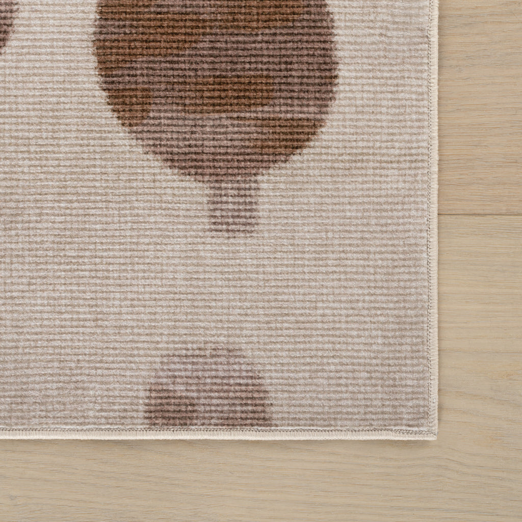 Fanice Bohemian Washable Rug | Brown