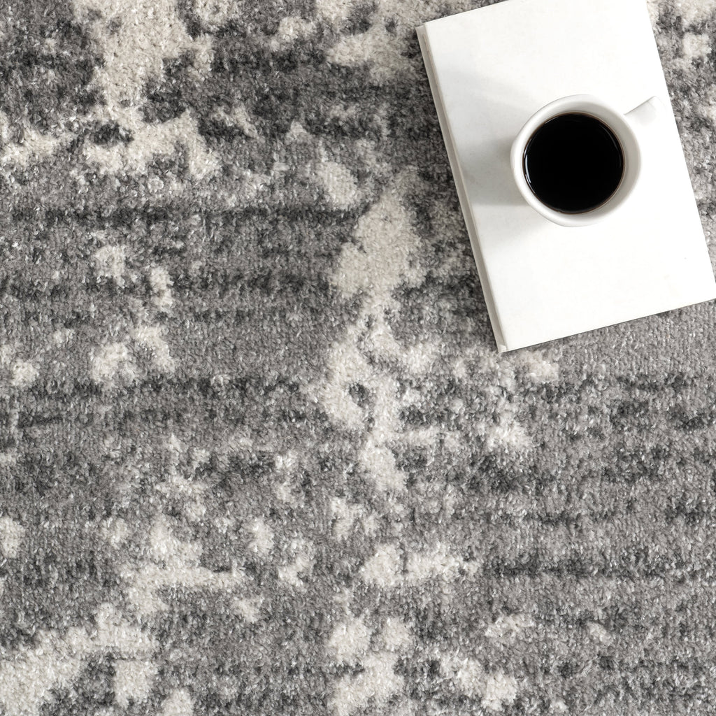 Ruby Distressed Mist Rug | Grey