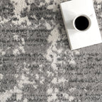 Ruby Distressed Mist Rug | Grey
