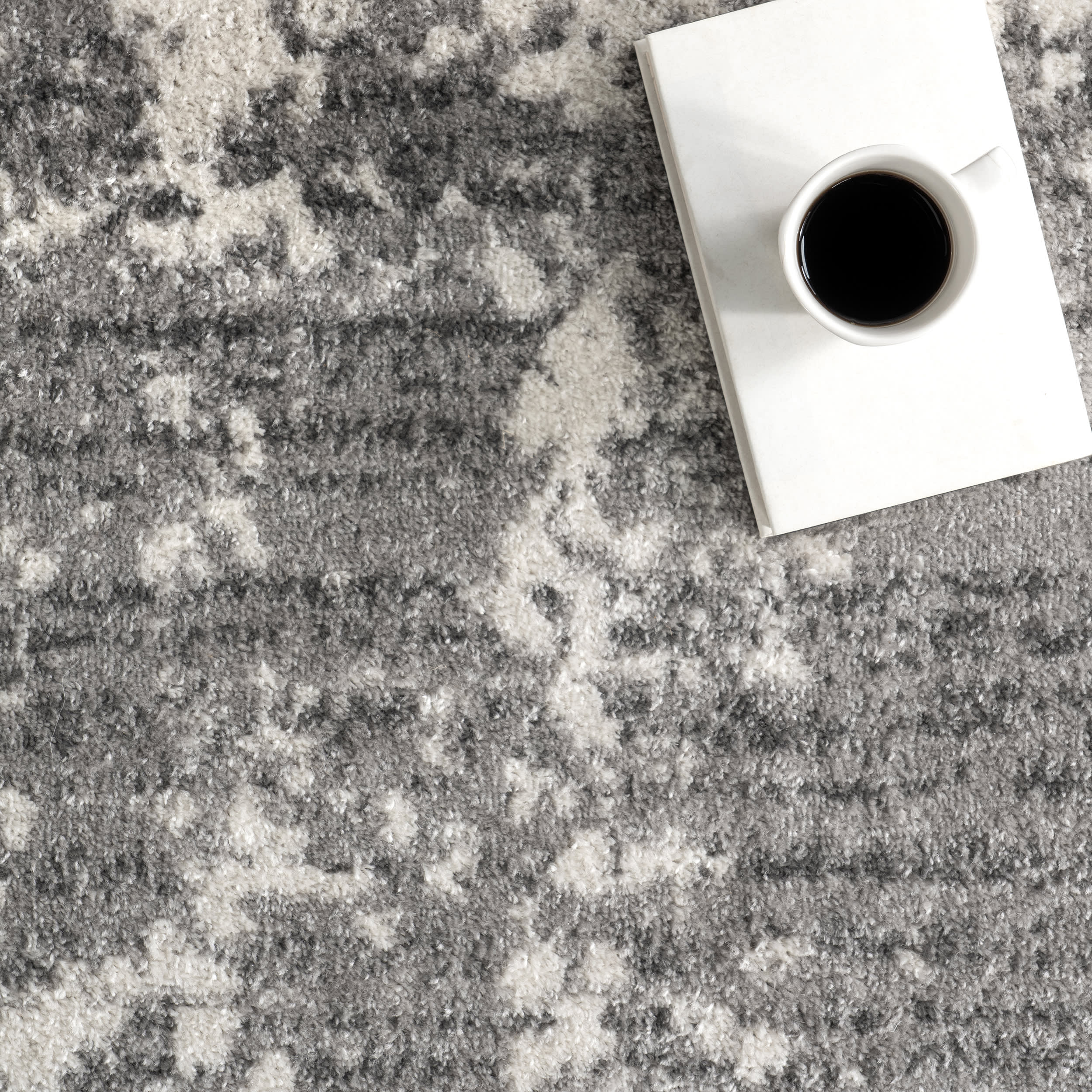 Ruby Distressed Mist Rug | Grey