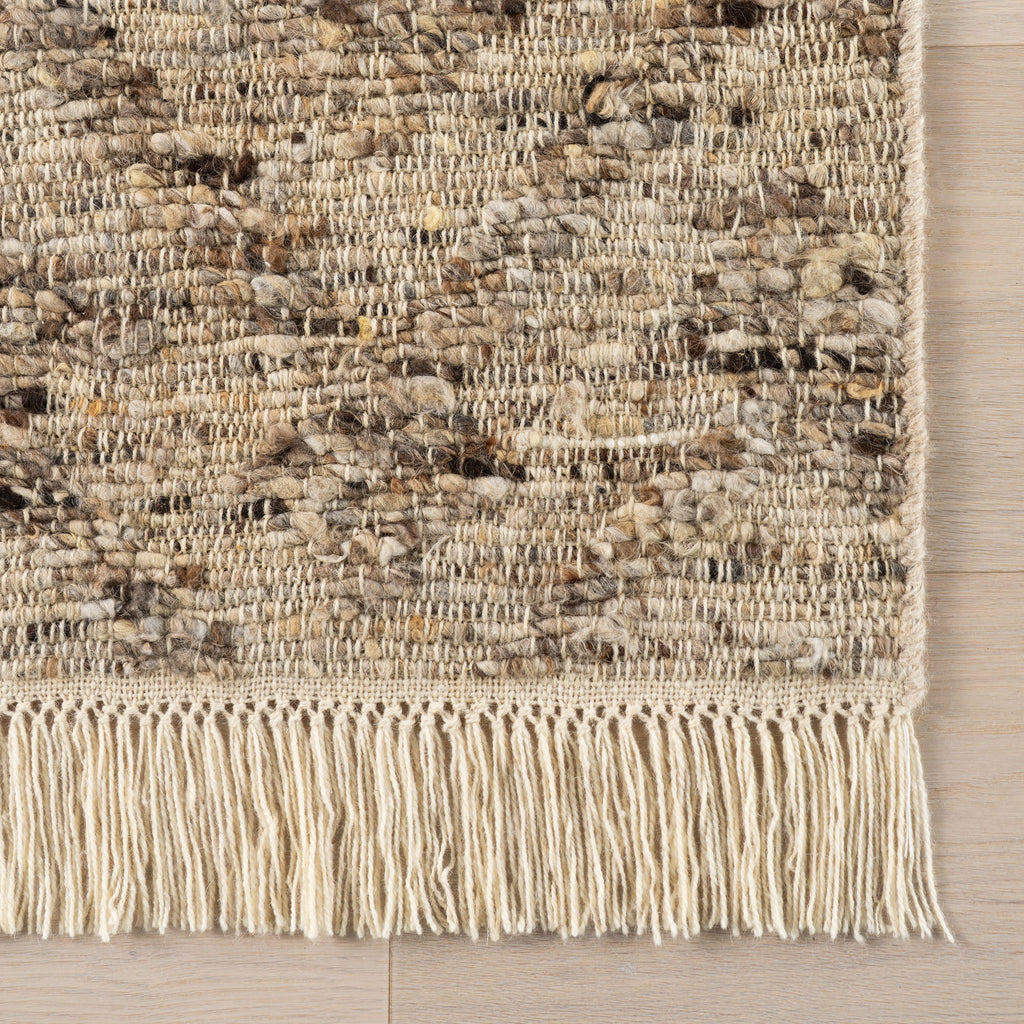 JuJu Tasseled Wool Rug | Brown