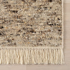 JuJu Tasseled Wool Rug | Brown