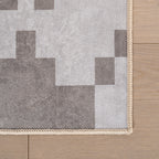 Ziana Southwestern Geometric Washable Rug | Taupe
