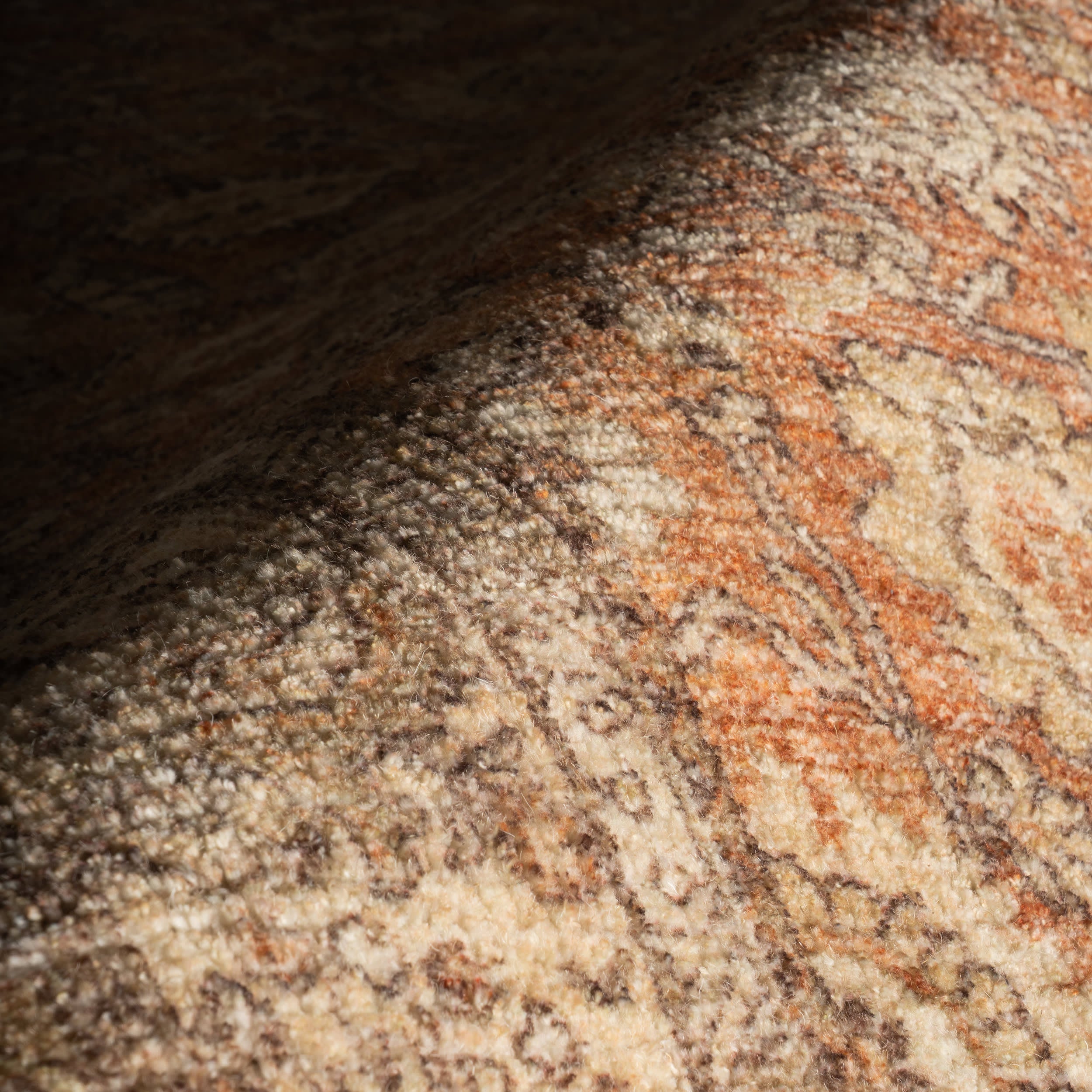 Ariza Hand Tuffted Wool Rug | Orange