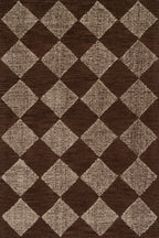 Tova Tufted Diamond Rug | Light Brown