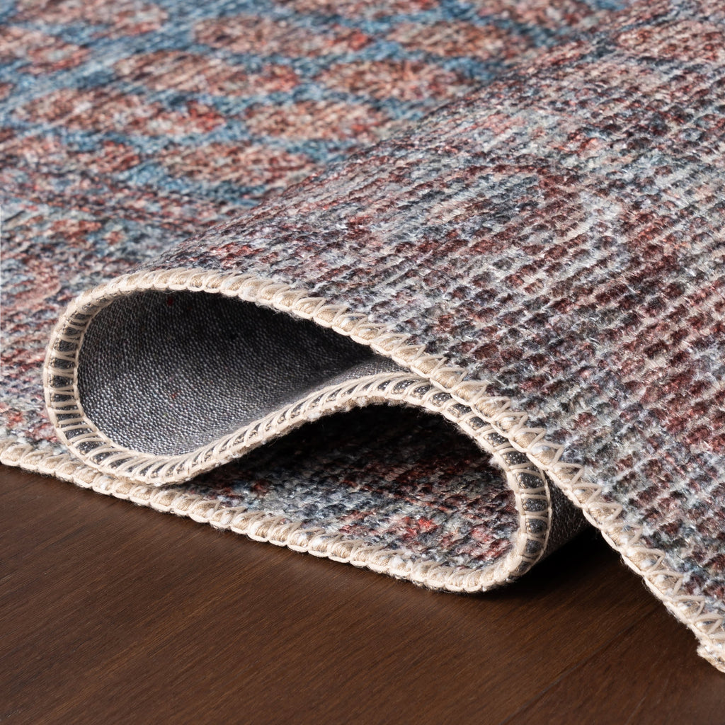 Ferelith Vintage & Distressed Washable Rug | Rust