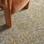 Lianna Washable Vines Rug | Green