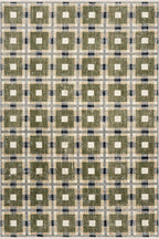 Sorelle Modern Plaid Rug | Green