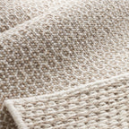 Honeycomb Handwoven Wool Rug | Natural