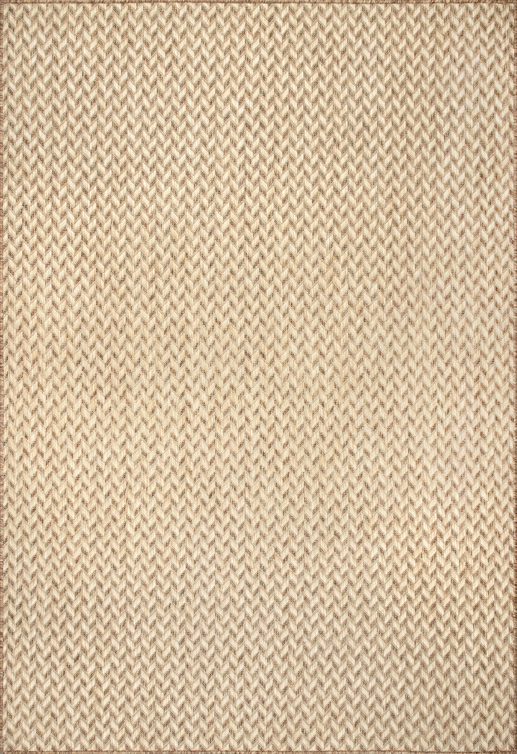 Taraji Herringbone Indoor/Outdoor Rug | Brown Main image