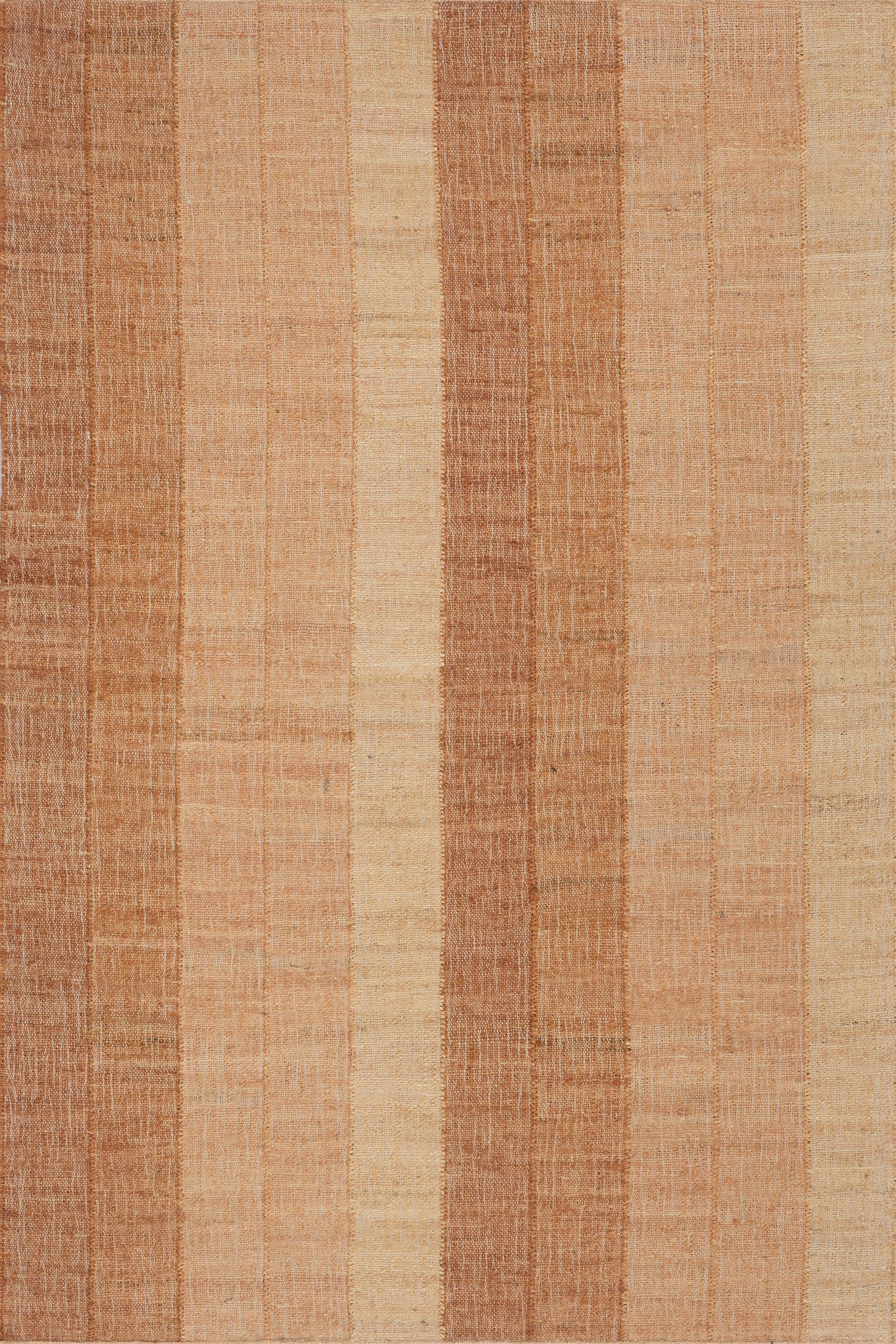 Tayo Modern Striped Indoor Rug | Orange Image principale du produit
