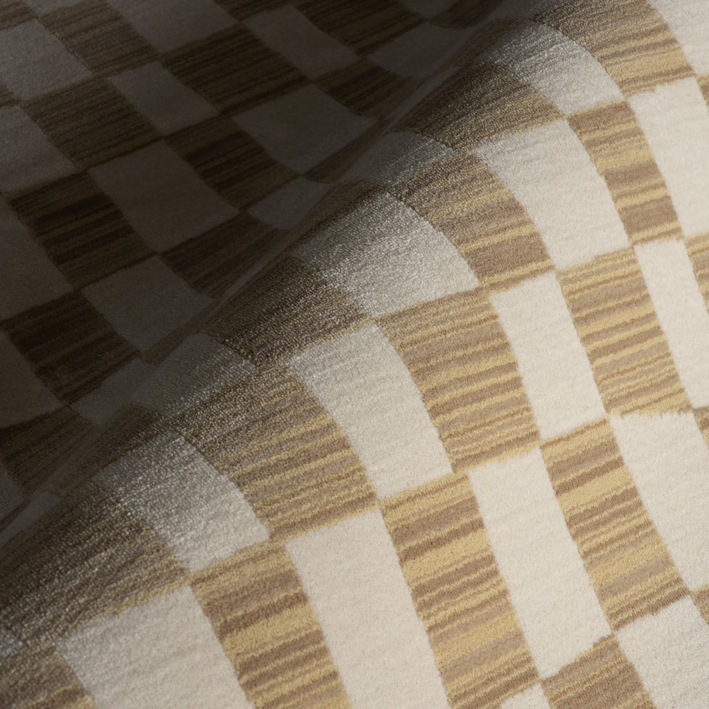 Rasali Checkered Box Rug | Beige