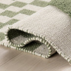 Monda Moroccan Bohemian Hand Woven Rug | Green