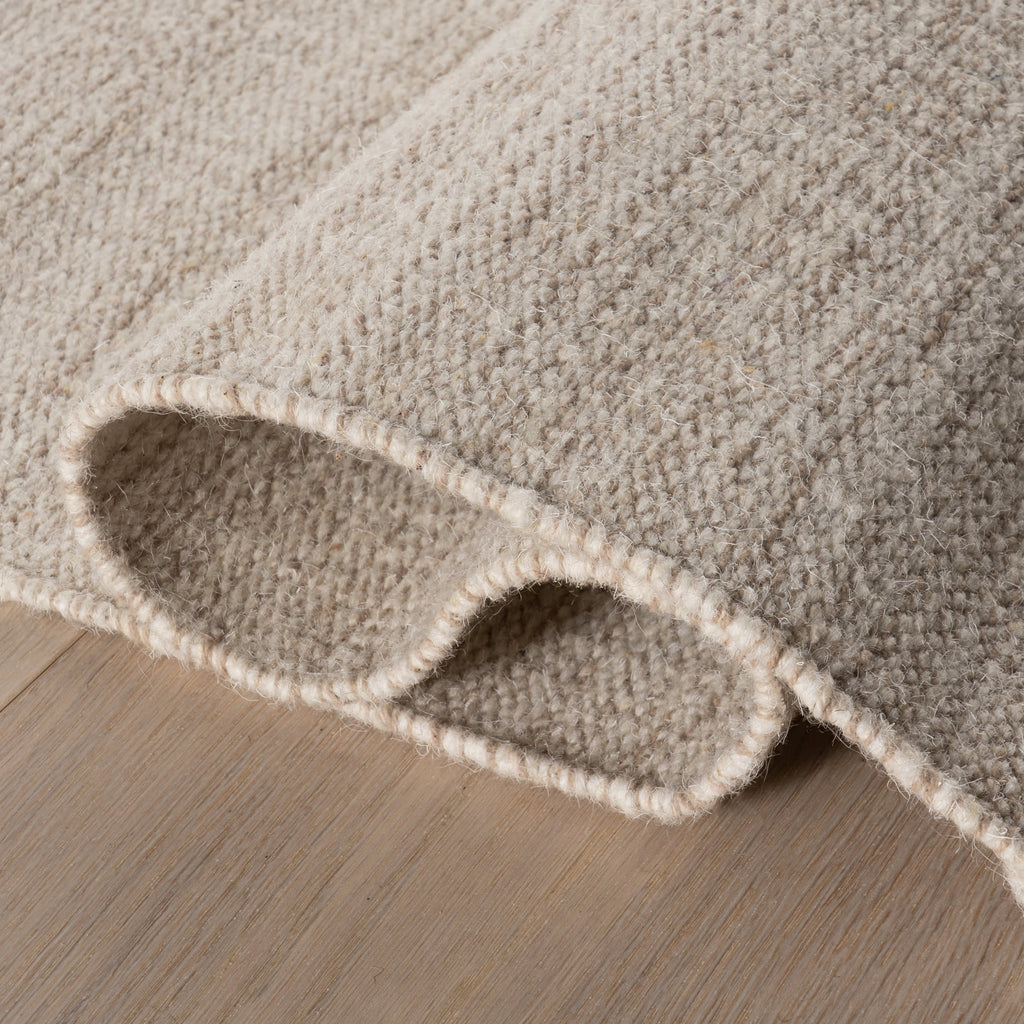 Shiloh Bohemian Striped Wool Rug | Beige