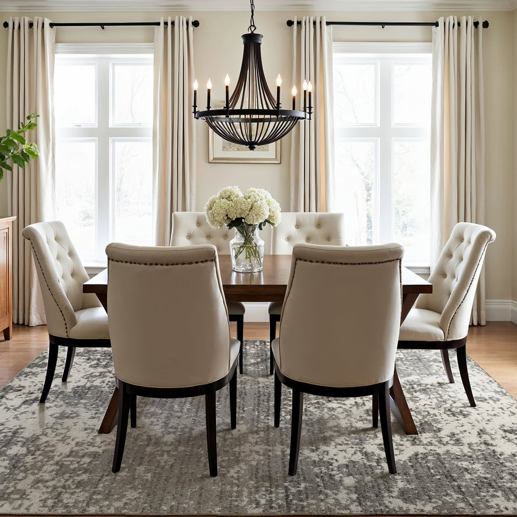 Ruby Distressed Mist Rug | Grey