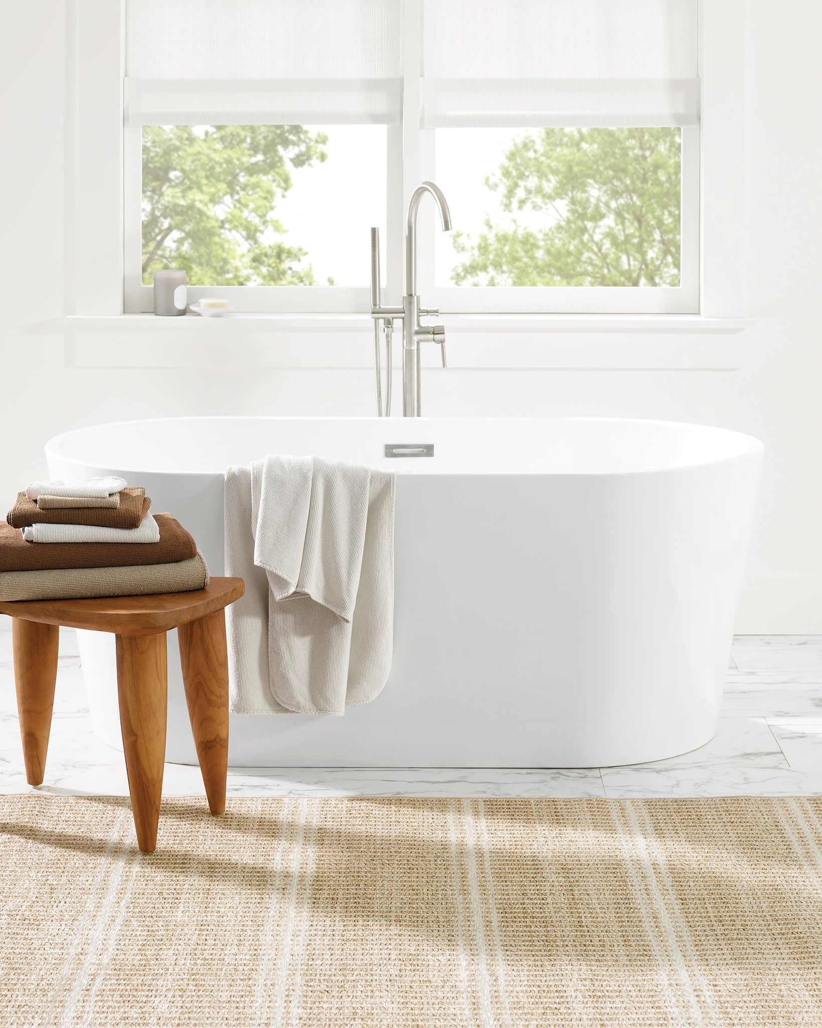 Arbor Machine Washable Rug | Natural Secondary image