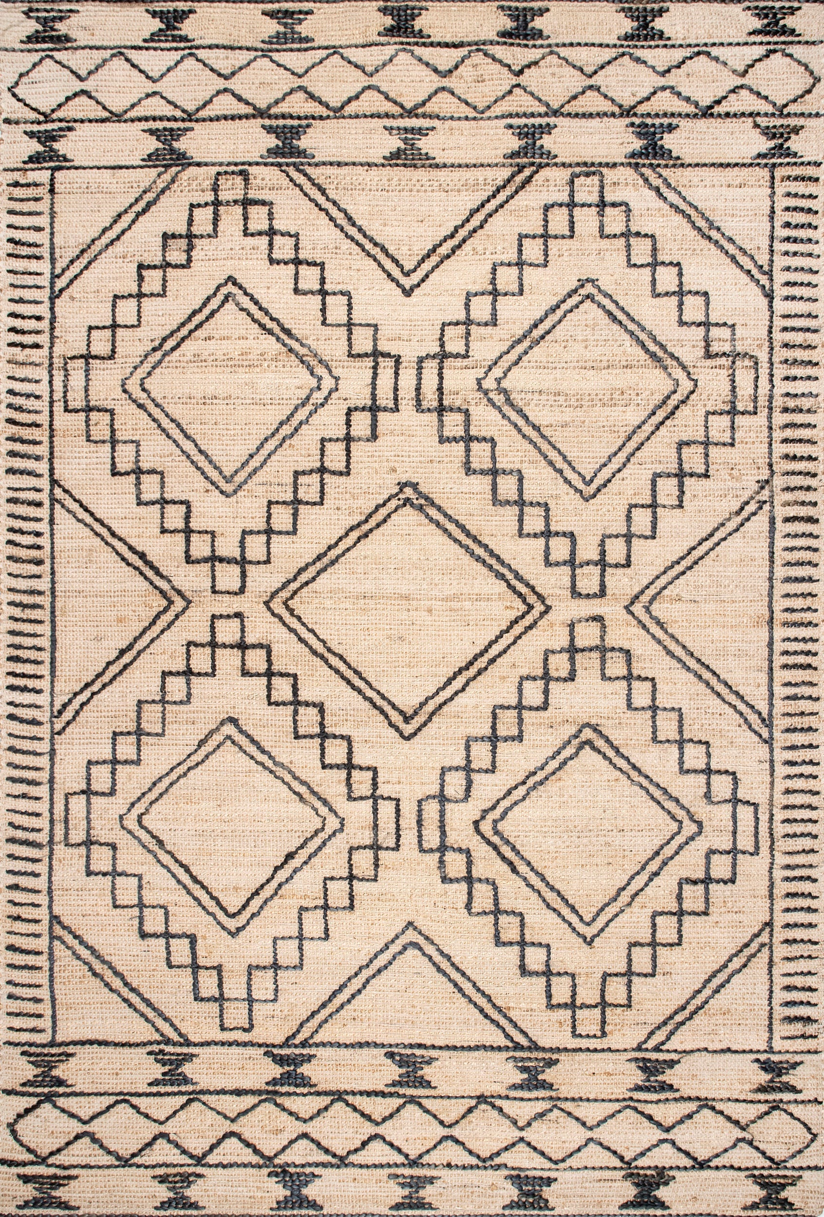 Tribal Trellis Rug | Natural Main image