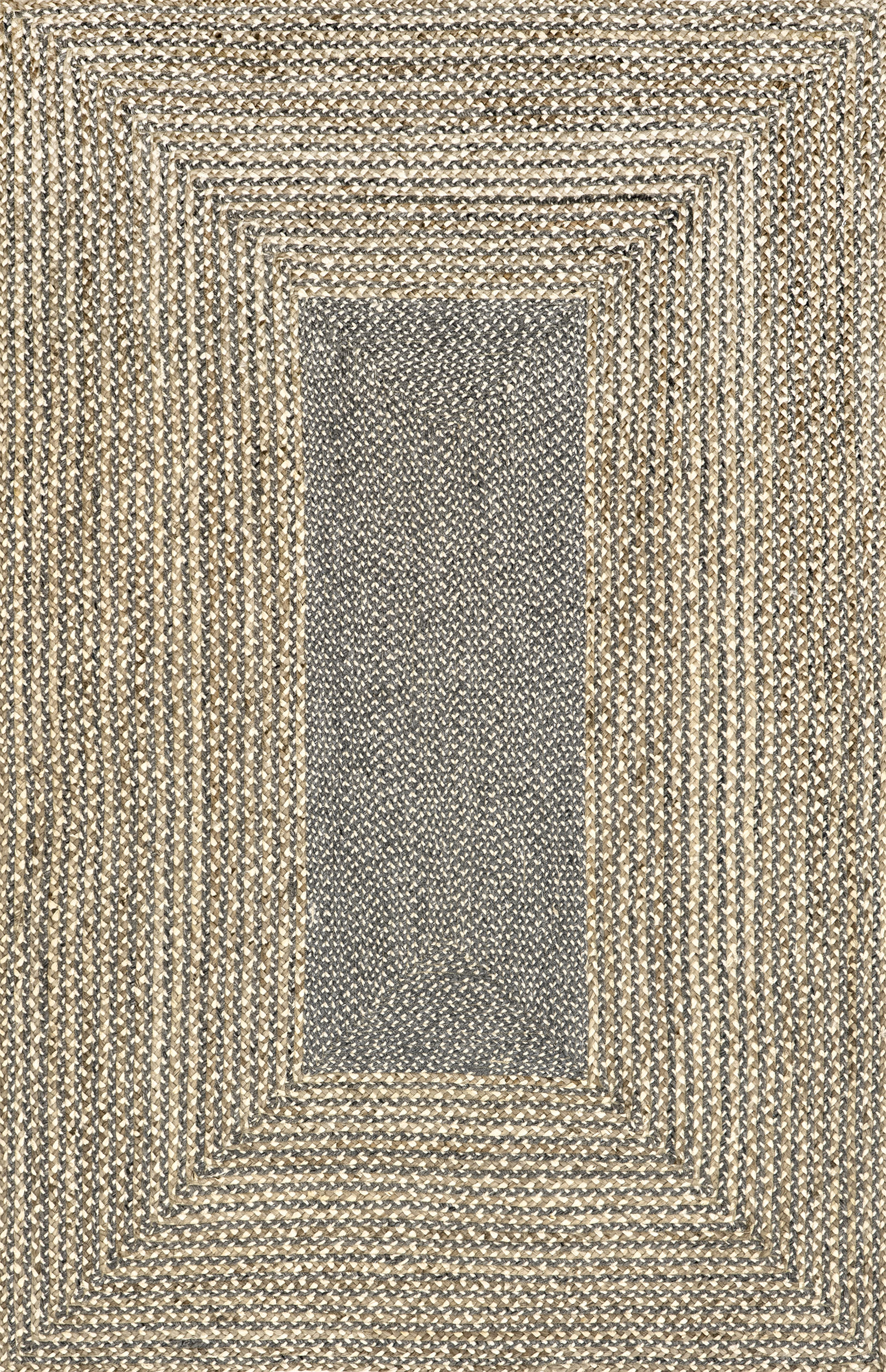 Braided Jute Rug | Grey Main image