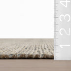 Sylv Textured Floral and Paisley Rug | Ivory