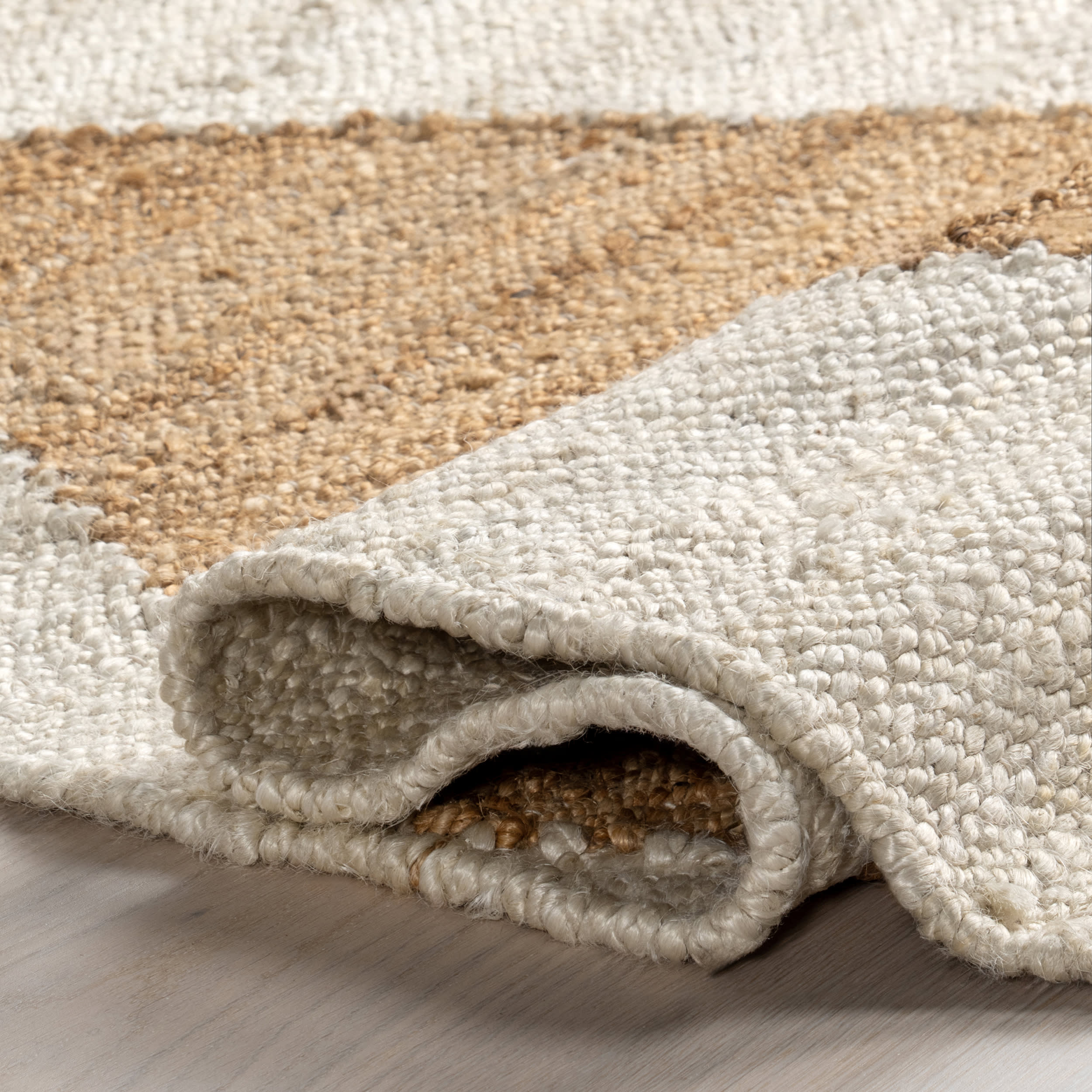 Jute Harlequin Trellis Rug | Ivory