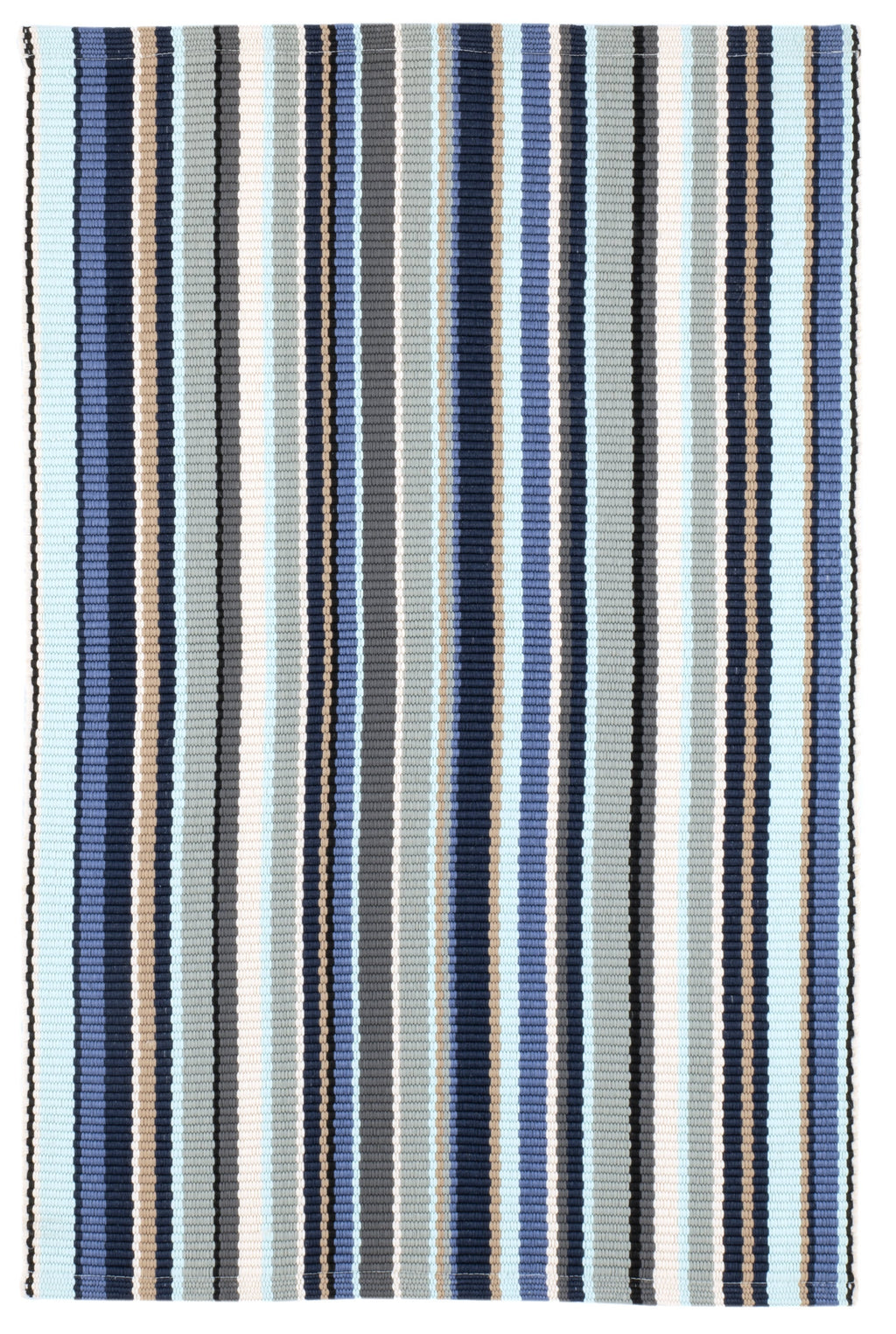 Westbrook Stripe Handwoven Indoor/Outdoor Rug | Blue