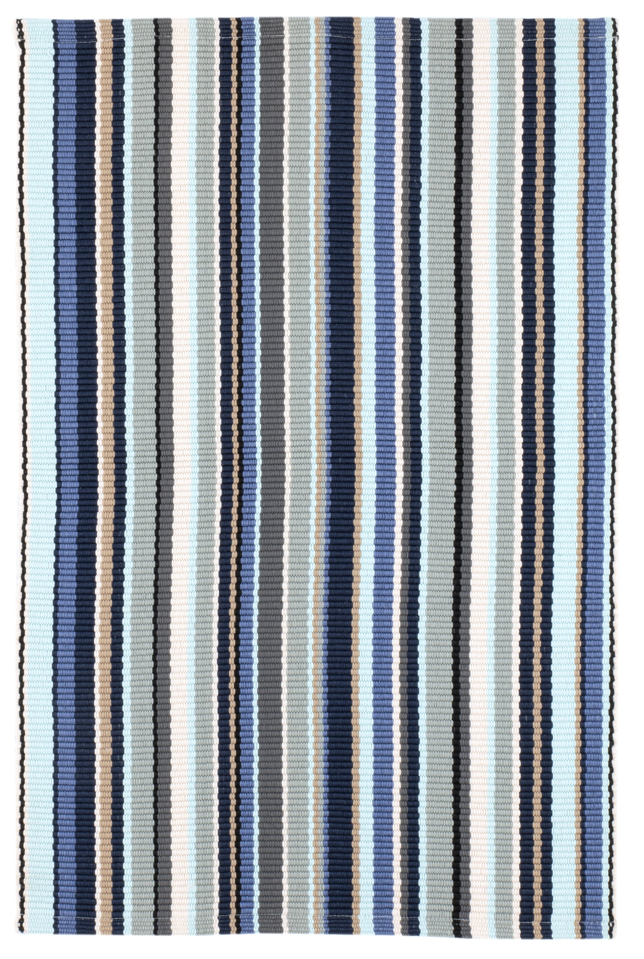 Westbrook Stripe Handwoven Indoor/Outdoor Rug | Blue
