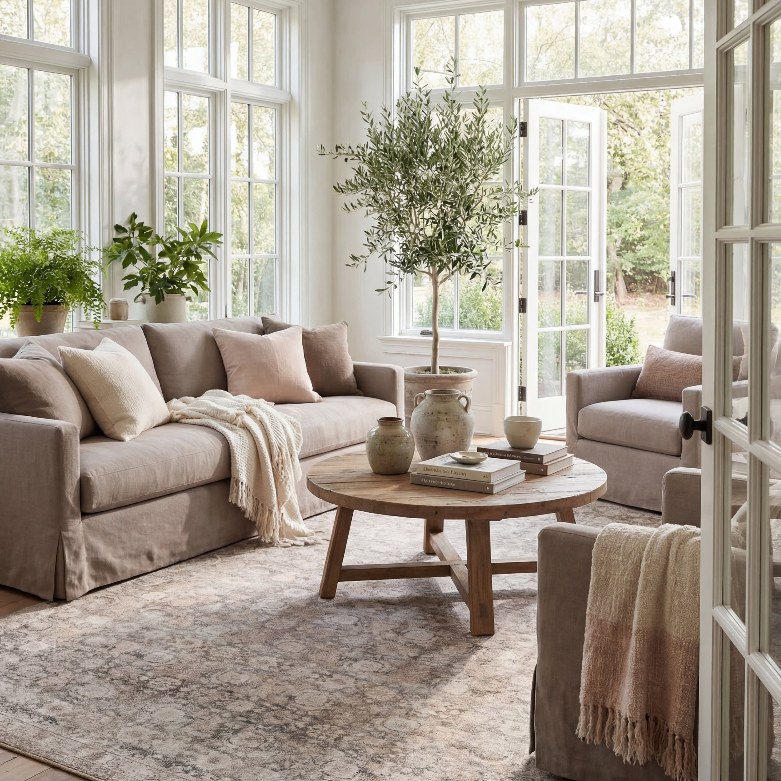 Clifton Antiqued Jute-Blend Rug | Dark Beige Secondary image