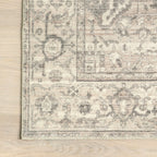 Atrium Medallion Washable Rug | Grey