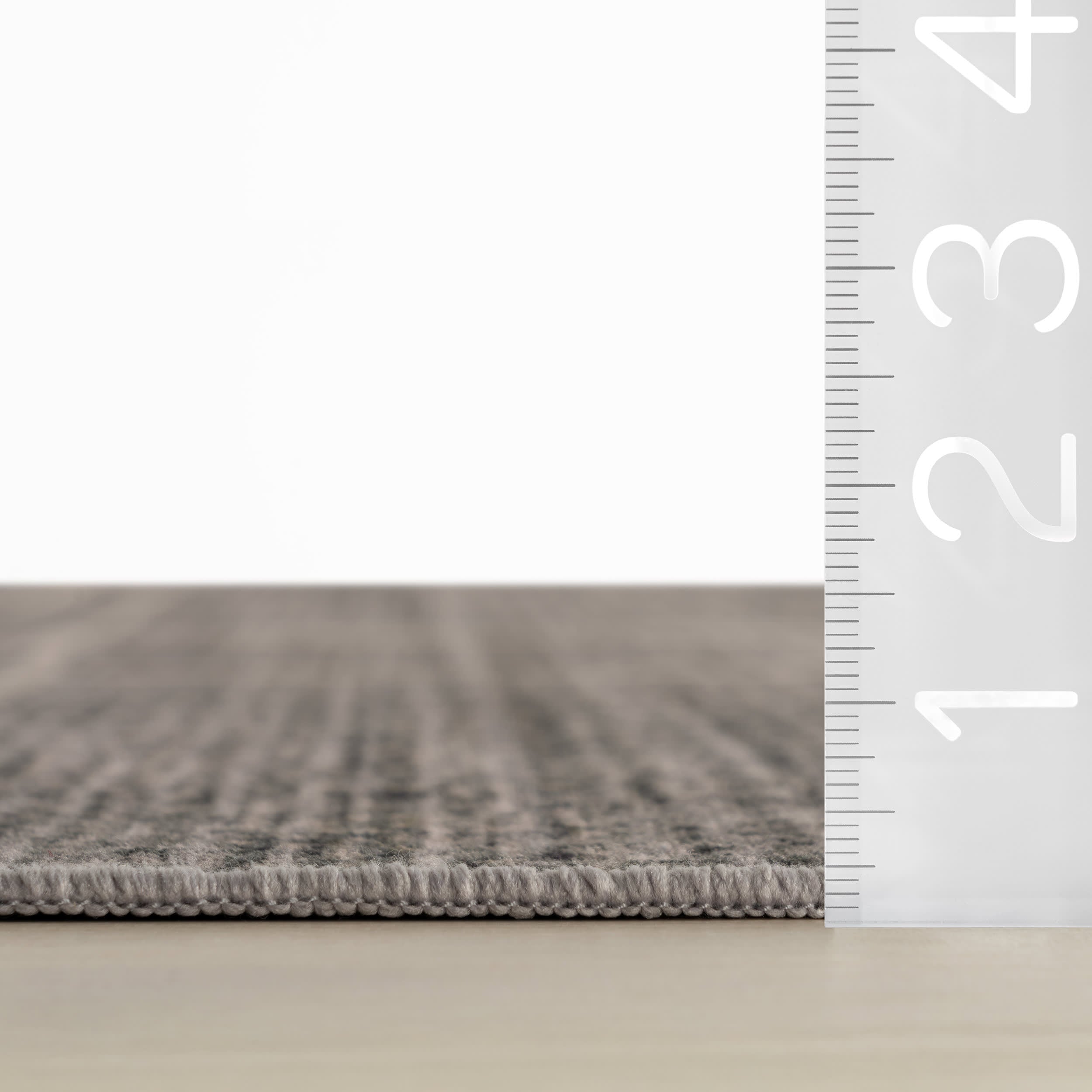 Noryn Abstract Washable Rug | Grey