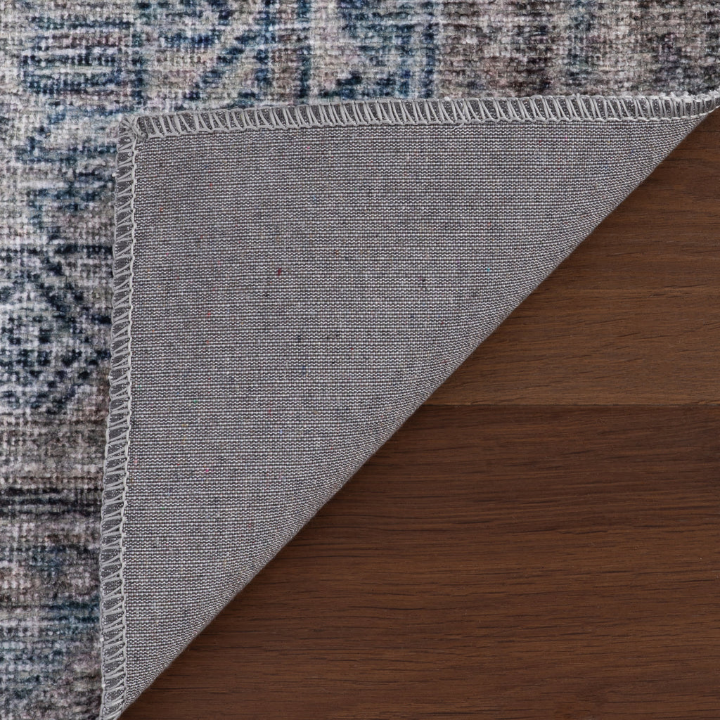 Tila Vintage & Distressed Washable Rug | Blue