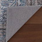 Tila Vintage & Distressed Washable Rug | Blue