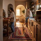 Bohemian Chindi Braided Rug | Multicolor