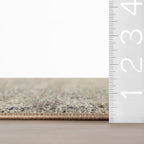 Veloura Traditional Bordered Washable Rug | Green