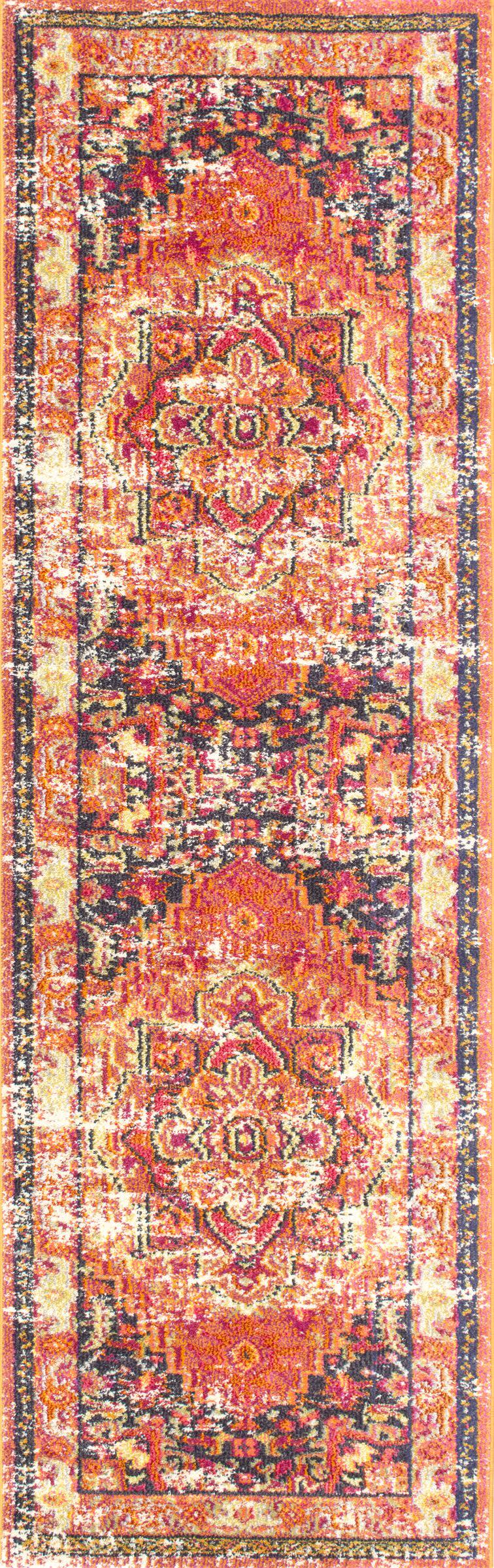 Center Medallion Rug | Orange