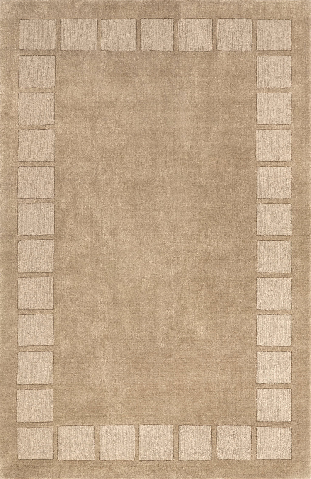 Petra High-Low Wool-Blend Rug | Fawn