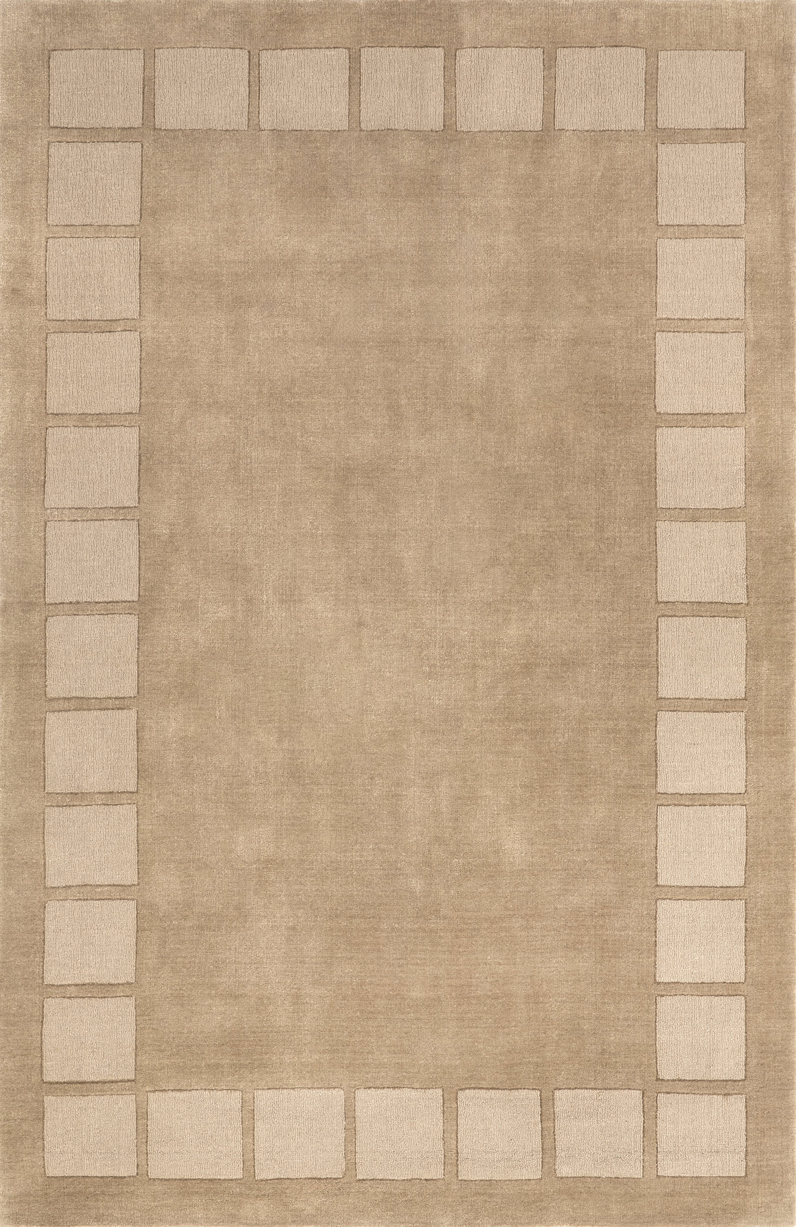 Petra High-Low Wool-Blend Rug | Fawn