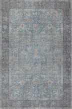 Odelia Vintage & Distressed Washable Rug | Blue