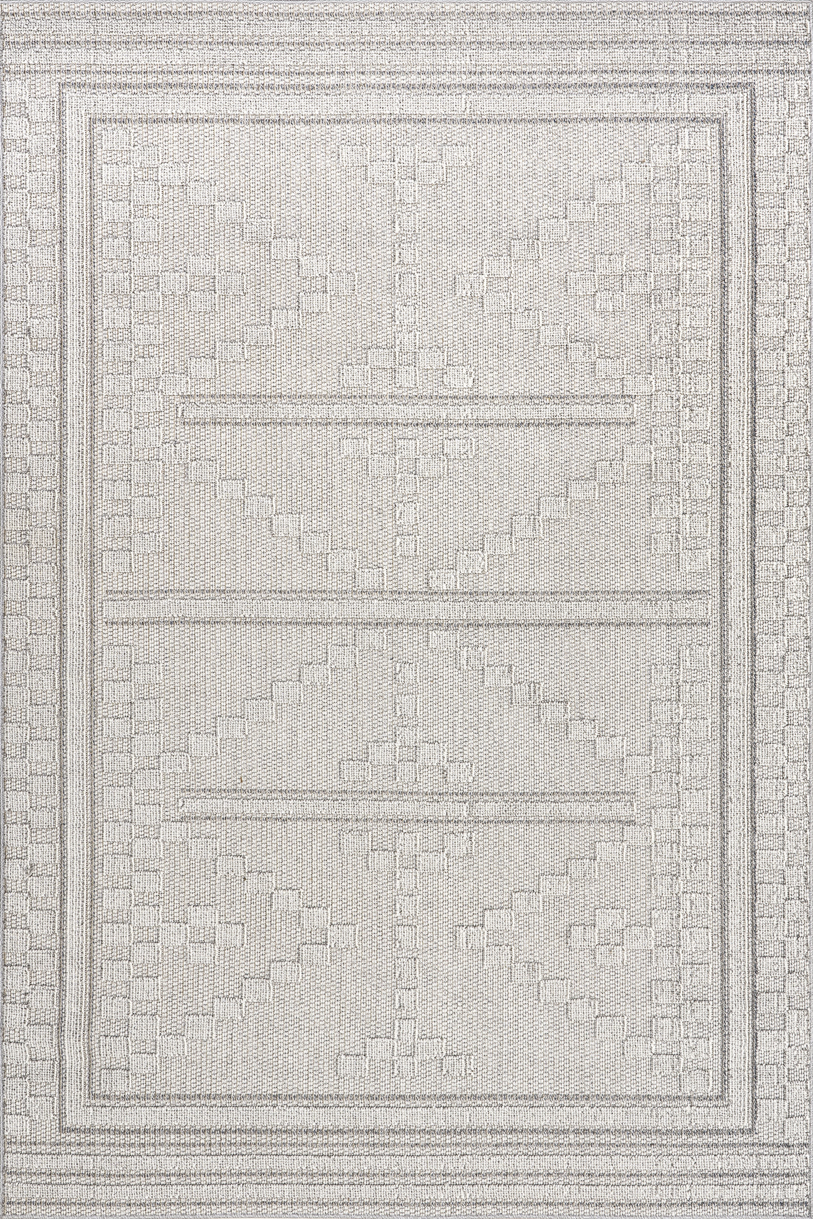 Tammi Tiled Panel Rug | Beige Main image