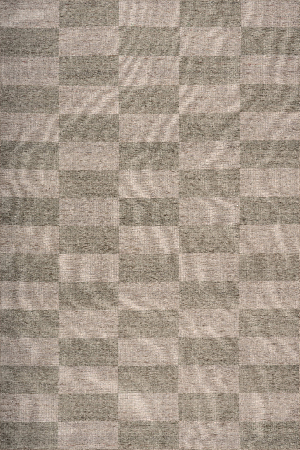 Mephira Checkered Washable Rug | Green
