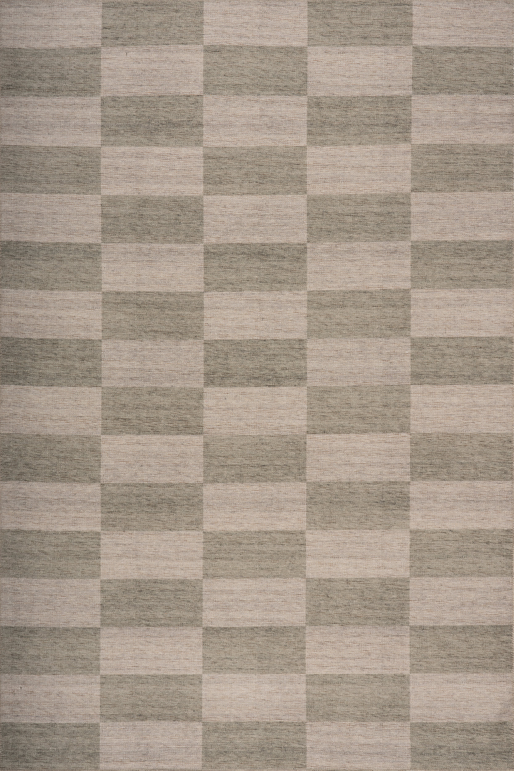 Mephira Checkered Washable Rug | Green