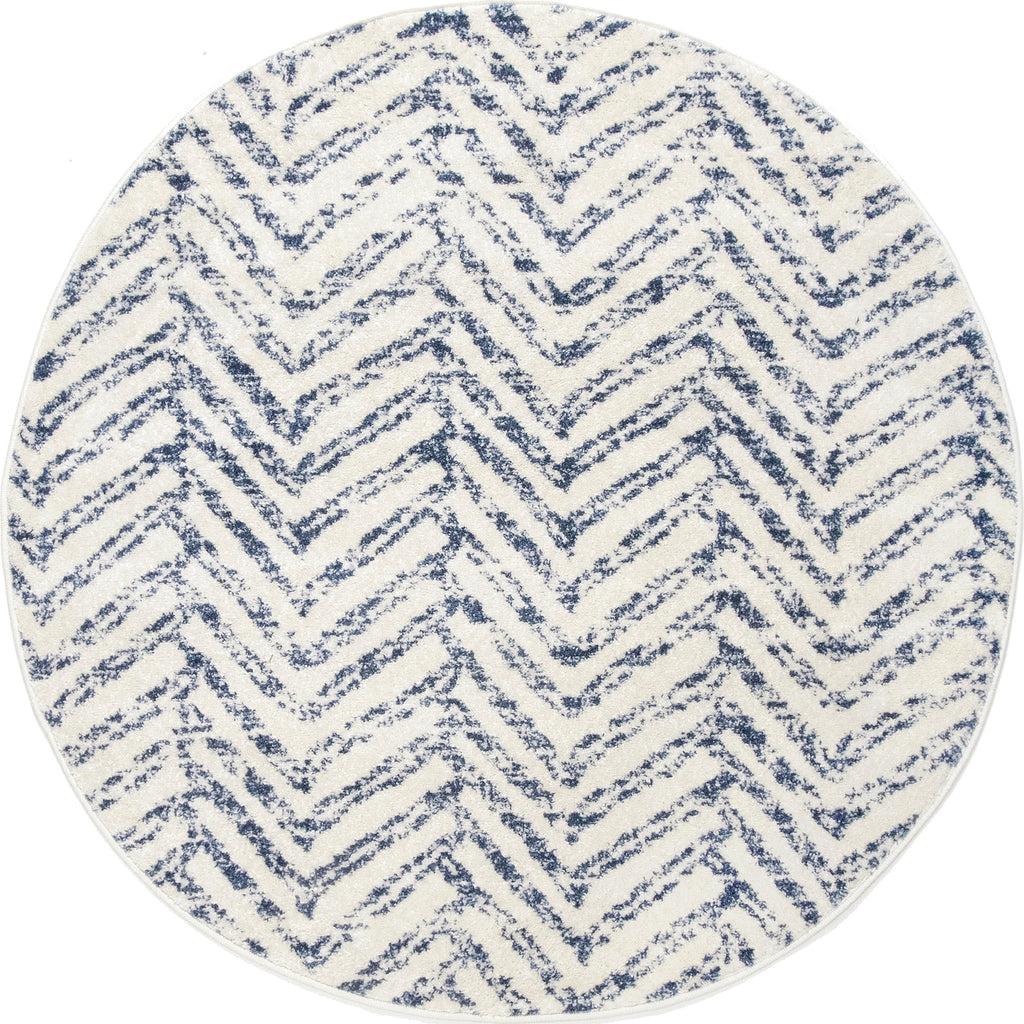 Antique Chevron Rug | Blue