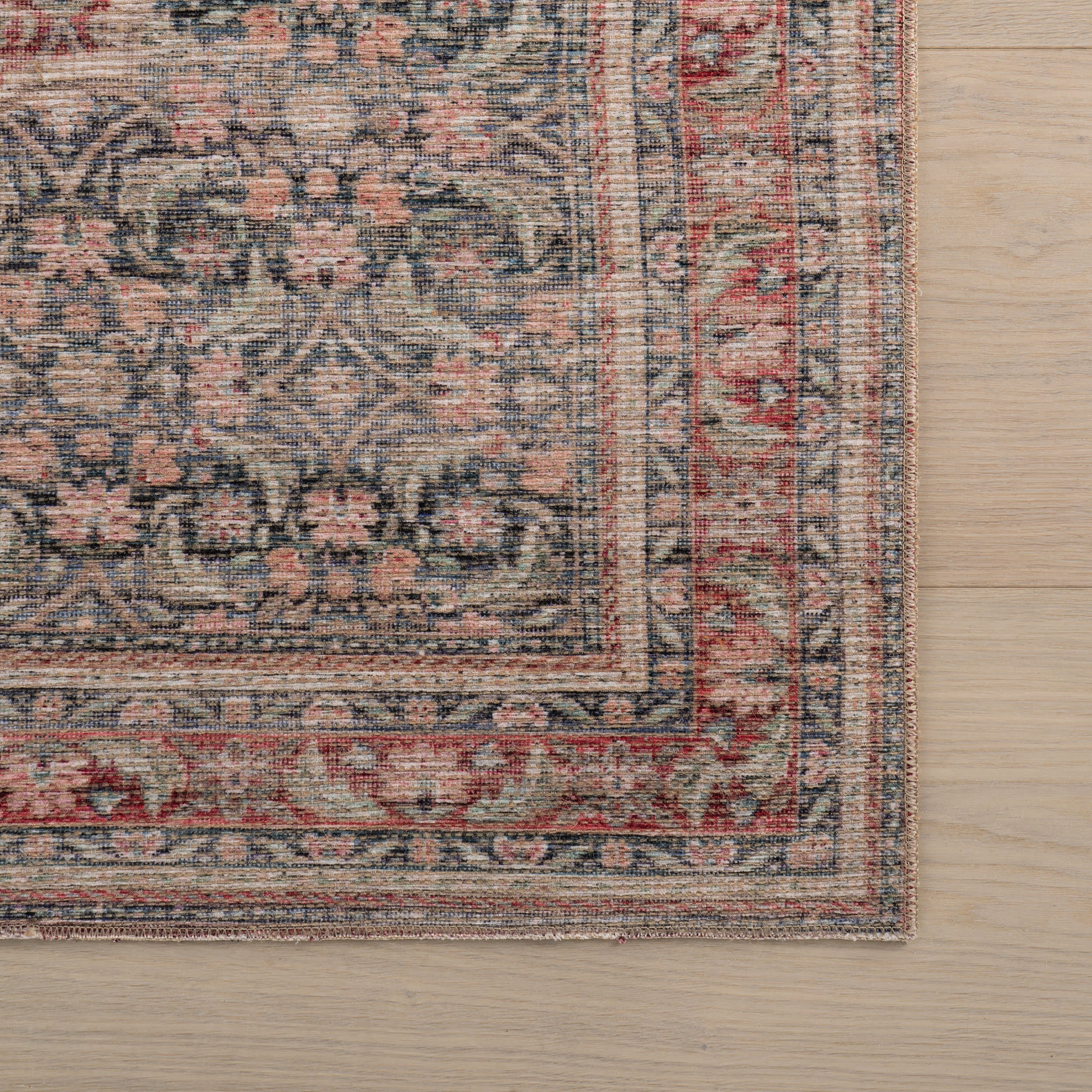 Merit Traditional Medallion Rug | Red