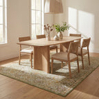 Lianna Washable Vines Rug | Green