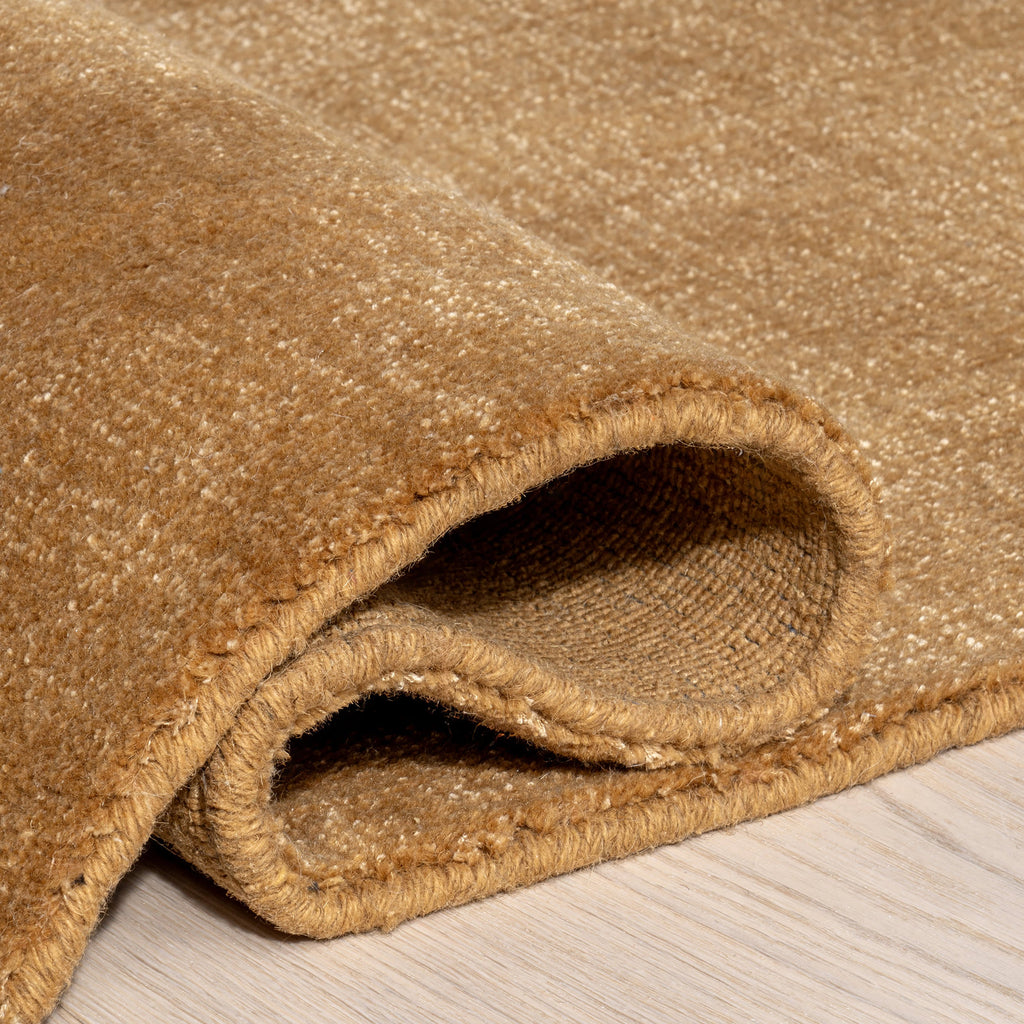 Arrel Speckled Wool-Blend Rug | Wheat