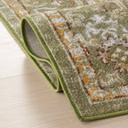 Lianna Washable Vines Rug | Green