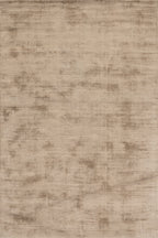 Alva Hand Loom Knotted Viscose Rug | Taupe