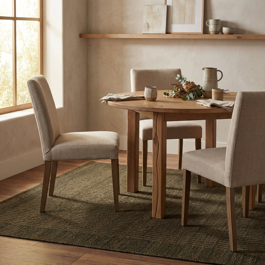 Tiziri Striped Moroccan Hand Woven Jute Rug | Green